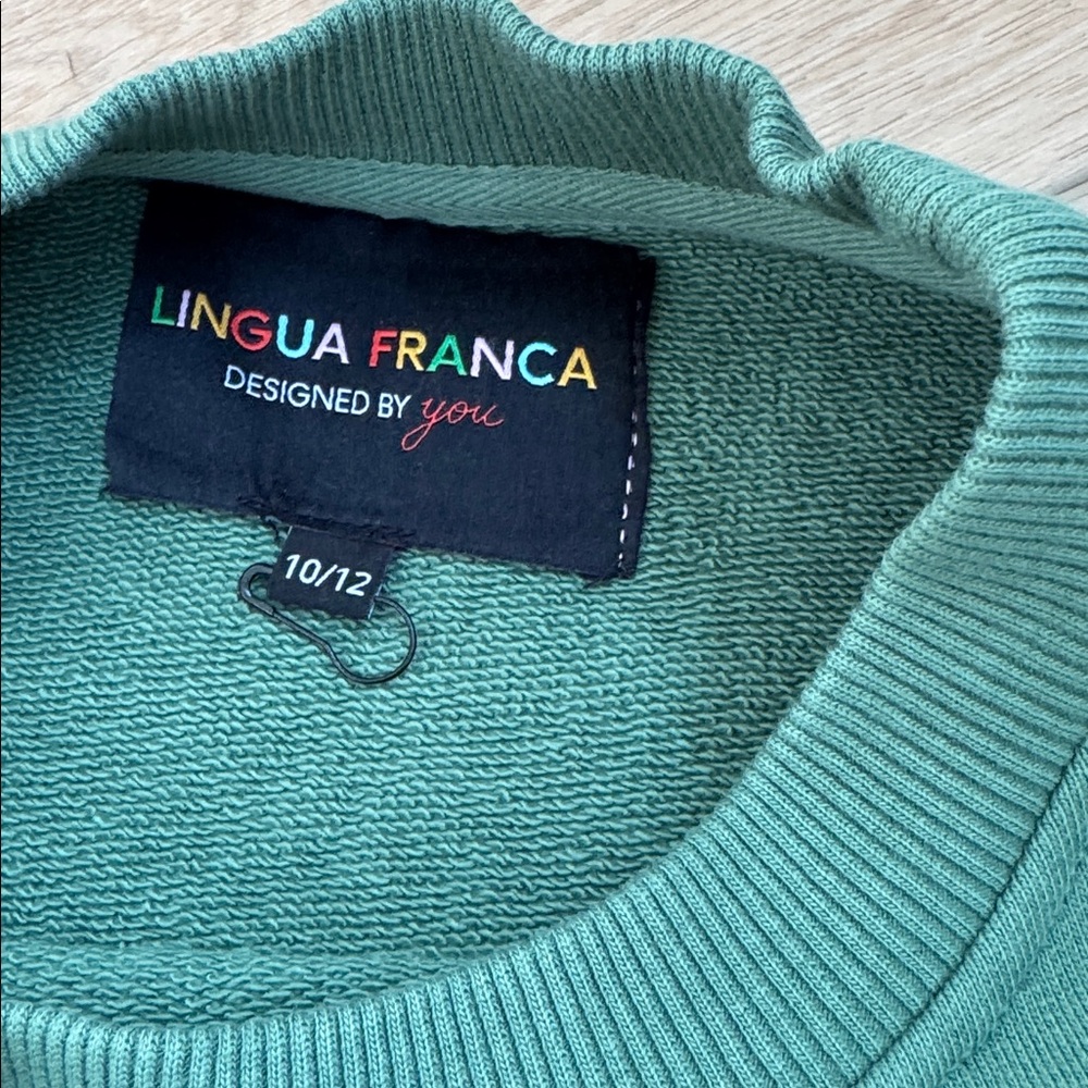Kids 10/12 Lingua Franca x Hamilton crewneck sweatshirt - Picture 4 of 5